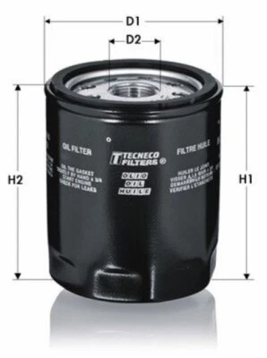 FILTRO OLIO PANDA PUNTO 176 Y10 MOTORE FIRE OL352 TECNECO - Immagine 1 di 4