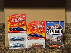 Hot Wheels Lot of 4 1948 Tucker Torpedo Variation Boulevard Classics '48 Blue - Picture 1 of 3