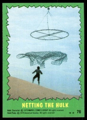 The Incredible Hulk 1979 TV Show Topps Card #76 (NM) - Image 1 of 2