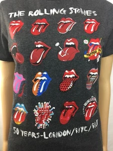 The Rolling Stones 50 Year Anniversary Rock Band Fan Gray S/M - Picture 1 of 8