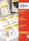 Avery A6 Badge Holders with Inserts | 4834XL Box of 52 | 105x148mm White
