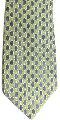 Corbata de seda Croft & Barrow para hombre 60" X 4" verde con geométrica iridiscente azul marino/azul  Foto 1 de 4