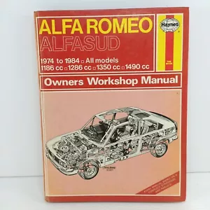 Haynes Alfa Romeo Alfasud 1974-1984 Owners Workshop Manual Vintage Hardback - Picture 1 of 17