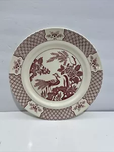 VTG Wood & Sons Yuan Red dinner plate 10 1/4” exotic bird - Excellent Condition - Picture 1 of 7