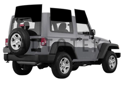Película para janela lateral PreCut qualquer tonalidade para Jeep Wrangler 2 portas 2011-2017 - Imagem 1 de 4
