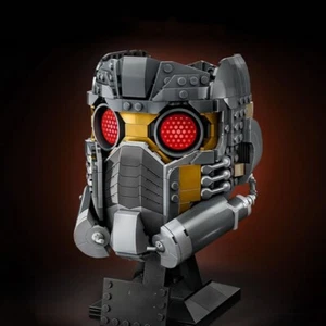 Superhero Series Star-Lord Mask Helmet Model Building Blocks Toy Ornament Gift - Picture 1 of 8