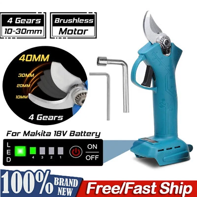 Electric Pruner Cordless Pruning Shears Scissor Cutter For Makita Battery 30mm - Image 1 of 4