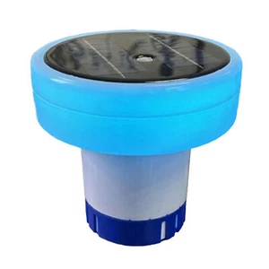 Pool Chlorine Dispenser Floater with Solar Light for Swimming Pool Spa Hot Tub - Picture 1 of 12