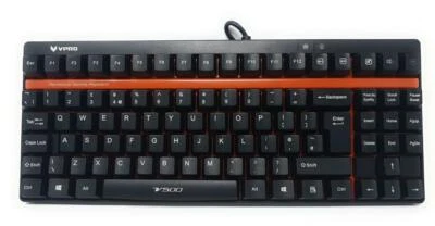Mechanical Gaming Keyboard USB Rapoo VPRO V500 Linear Yellow Switches UK Layout - Image 1 of 4