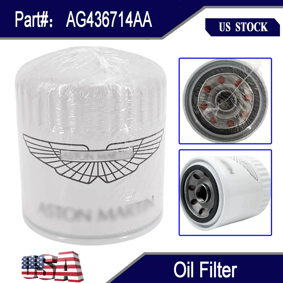 Oil Filter AG43-6714-AA For Aston Martin DB9 V8 DBS V12 Vanquish Rapide Virage Foto 1 de 4
