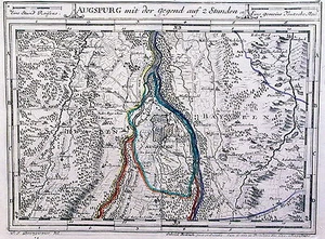 Antique map, Bodenehr, Augspurg - Picture 1 of 1