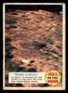 1969 OPC O-Pee-Chee Man on the Moon #38B Moon Surface GD