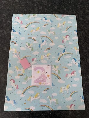 Gift Wrap Set - 1x Giftwrap Sheet, 1x Tag & 1x Choice Of A Card (see 2nd photo) - Image 1 of 2