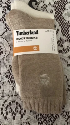 Women’s Timberland Boot Socks Size 6.5-9.5 - 2 Pairs Cashmere/Wool Blend New - Image 1 of 4