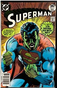 SUPERMAN 317 1977 NEWSSTAND CLASSIC NEAL ADAMS KRYPTONITE COVER 8.0/VF