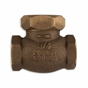 VALVOLA DI RITEGNO SOLLEVATORE INDUSTRIALE A MOLLA 3/4", OTTONE UNITO FUNZIONA - Foto 1 di 4