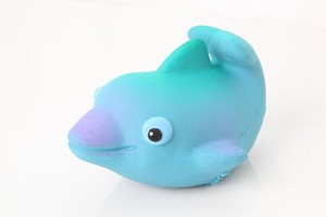 RRP $11.95 LANCO 100% Natural Rubber Dolphin Teether Sensory Bath Time Toys