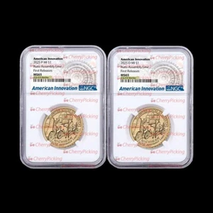 2025 P D MICHIGAN AMERICAN INNOVATION AUTO ASSEMBLY NGC MS 65 FIRST RELEASES⭐ - Picture 1 of 3