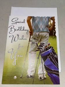 Jonny Javelin Card - General Happy Birthday - Theme Golf