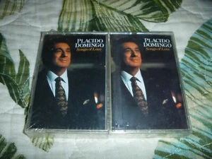 LOT 2 CASSETTE TAPE RARE SEALED NEW PLACIDO DOMINGO SONGS OF LOVE 1995 OPERA - Picture 1 of 2