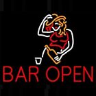 Bar Open Lady Girl Show Party 20"x16" Neon Sign Light Lamp Beer Wall Decor