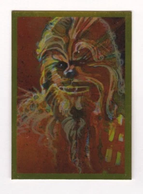 STAR WARS Galaxy Series 7 2012 | Gold Foil Parallel Card | CHEWBACCA #5 - Image 1 of 2