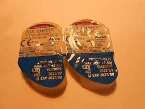 2 Air Optix Plus HydraGlyde Multifocal Kontaktlinsen -4.00 Diopt Add +2.50 - Bild 1 von 1