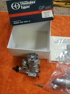 Thunder Tiger Engine - GP-25 RC Motor w/muffler No 9020 - New GP 25 - Image 1 of 4