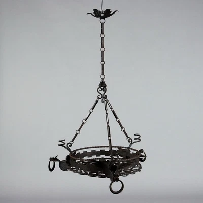 Ancient Chandelier Neorenaissance Style '900 Iron Dragons - Image 1 of 4