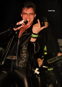 De colección GEOFF TATE of QUEENSRYCHE MAGAZINE PINUP PAGE Banda Concierto Imagen Impresión Anuncio - Imagen 1 de 1