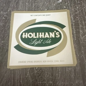 Vintage Lot Of (40) Holihan’s Light Ale - 1 Quart Paper Labels - New Haven Conn - Picture 1 of 7
