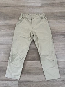 Patagonia Boy's Sunrise Trail Pants SMALL 7-8 Beige Outdoor Hiking Elastic Waist - Picture 1 of 10