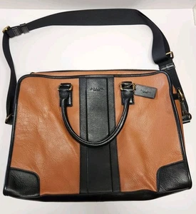 COACH Directors Leather Brief Case Brown F71639 w/FLAW - Picture 1 of 23