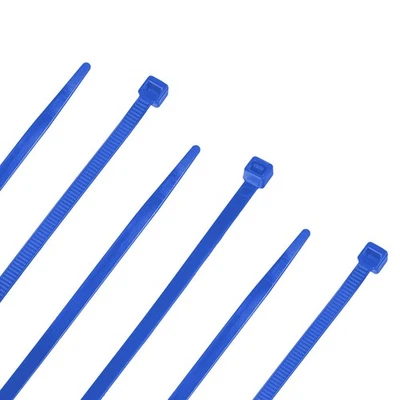 NavePoint 20 Inch Nylon Blue Cable Ties 50 Lbs  100 Pack - Image 1 of 3
