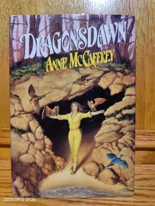 DRAGONSDAWN Anne Mccaffrey 1988 1st Edition Hardcover Pern Del Rey - Picture 1 of 7