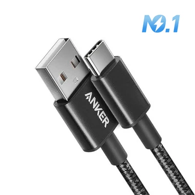 Anker Double-Braided Nylon USB-C to USB-A Fast Charging Cable - Black - Image 1 of 4