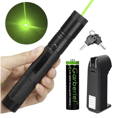 6000 Meilen grün 532 nm Laserpointer sichtbarer grüner Strahl Laserlicht + Ladegerät - Bild 1 von 4