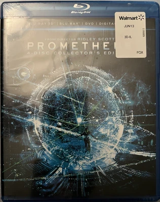 Prometheus 4-Disc Collector's Edition Blu-ray/DVD/Digital Sealed - Image 1 of 2