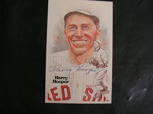 Harry Hooper Signed Perez Steele HOF Postcard Cut JSA Mint Red Sox White Sox - Picture 1 of 4