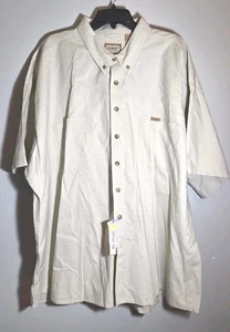 C.E. Schmidt Men's Size 3XL Shirt Short Sleeve Cotton Button Down Workwear Green - Picture 1 of 6