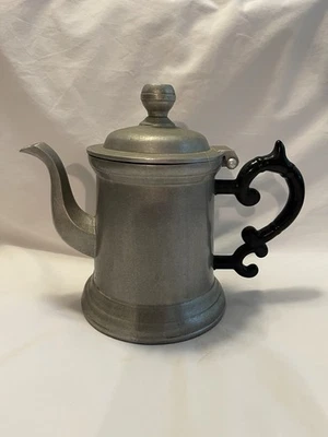 Wilton Armetale RWP Cafetera de Peltre de Colección Tetera Tapa con Bisagras Arado Taberna Foto 1 de 4