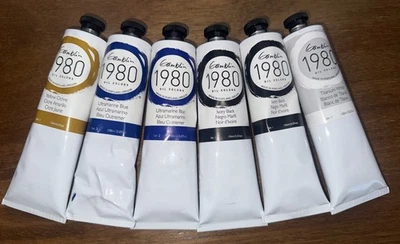 LOT of (6) GAMBLIN 1980 OIL COLORS PAINT 150 mL.TUBES ALL BRAND-NEW! SHIP FAST! - Image 1 of 4