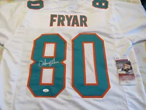 Irving Fryar Miami Dolphins Autograph Signed Custom Style Jersey JSA - Picture 1 of 5