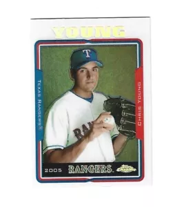 2005 Topps Chrome Update Refractors #57 Chris Young TEXAS RANGERS - Foto 1 di 2