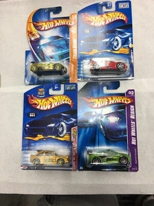 Hot Wheels 4 For You Nice 4Car Mix New On Card 2001/2003/2007/2008/b2 - Picture 1 of 12