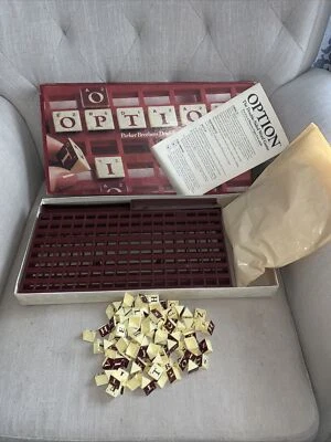 Vintage Option The Double-Sided Word Board Game - 1983 Parker Brothers COMPLETE - Image 1 of 3