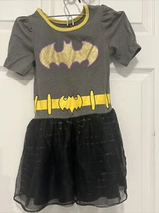 Batgirl 5T Toddler Super Hero Halloween Costume, Size 5T Purple & Black Bat - Picture 1 of 5