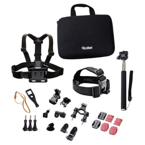 Rollei Actioncam Zubehör Set Outdoor Halterung Stativ Kopfband Fahrradhalterung - Bild 1 von 3