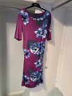 Phase Eight Size 14 Purple Floral Dress