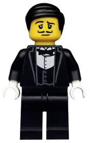 Genuine Lego Waiter Minifigure Collectible Figures from Series 9 -col129